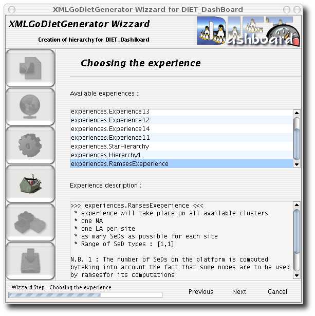 DIET XMLGoDIETGenerator Screenshot