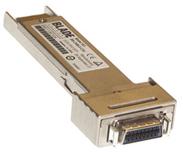 CX4 female connector on a XFP mini-GBIC